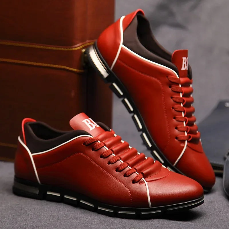 Chaussures casual pour homme — Nouveau style britannique élégant — Chaussures plates confortables et résistantes, pour toutes saisons, banquets ou usage quotidien🚚 Livraison rapide en 8 à 12 jours ouvrés depuis la FelizShop