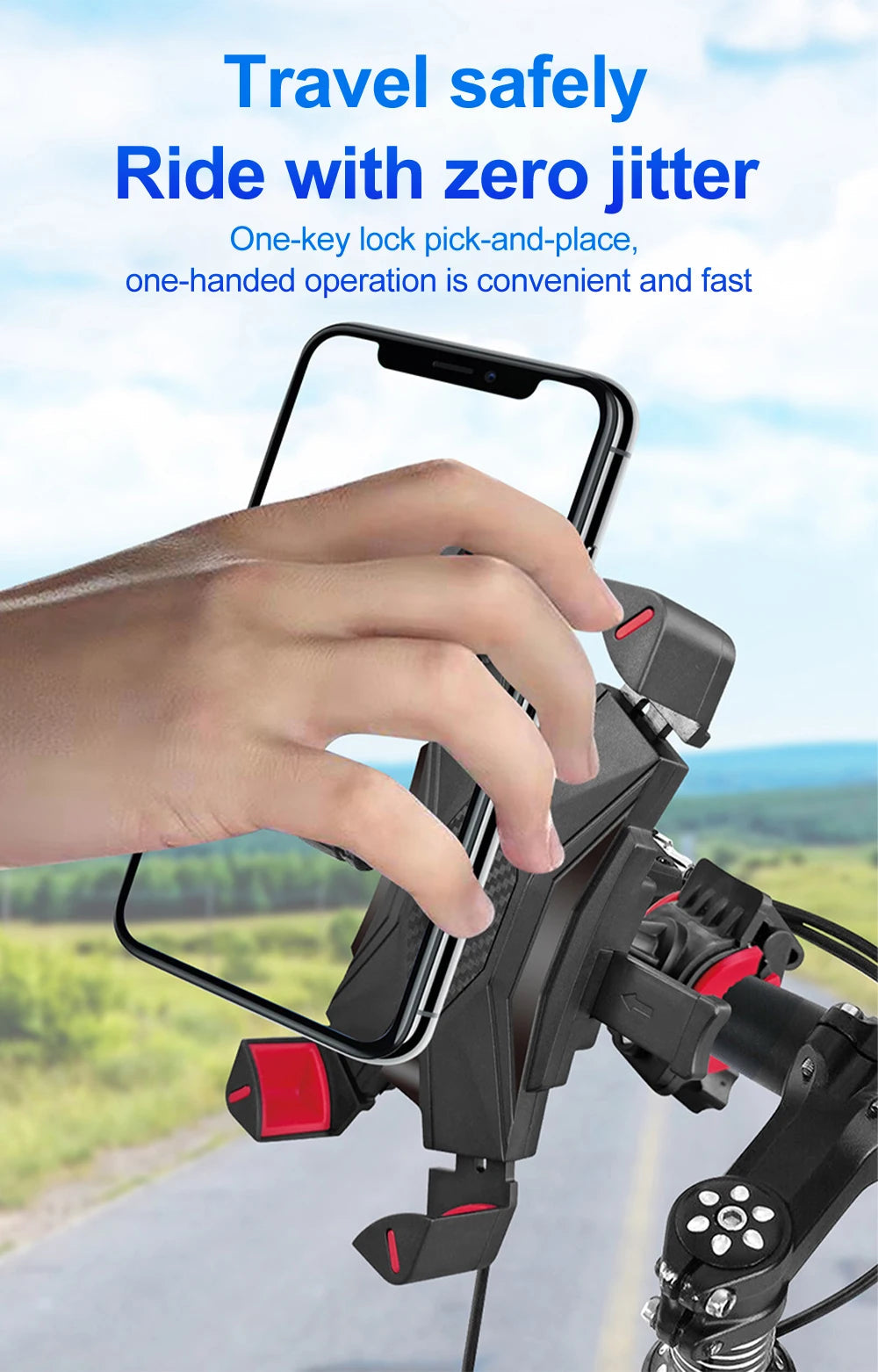 Support Téléphone Universel – Voiture, Moto, Vélo | Fixation Solide & Multi-Usage 🚚 Livraison rapide en 8 à 12 jours ouvrés depuis la France FelizShop