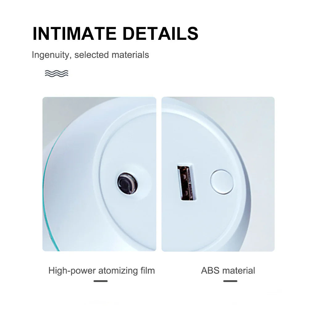 USB Mini Air Humidifier Aroma Essential Oil Diffuser For Home Car Ultrasonic Mute Mist Maker Diffuser with LED Color Lamp 🚚 Livraison rapide en 8 à 12 jours ouvrés depuis la France FelizShop