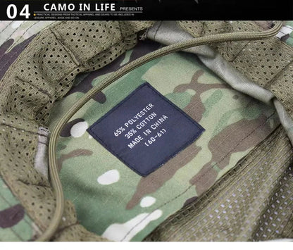 Nouvelle casquette 2025 camouflage tactique – Casquette de type Bonnie à poche carrée – Chapeau bob multicam pour la pêche, la randonnée et les activités de plein air – Protection solaire🚚 Livraison rapide FelizShop