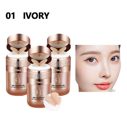 BB Cream Air Cushion – Fond de Teint Hydratant & Unifiant avec Houppette Papillon | Anti-Brillance, Waterproof & Éclaircissant🚚 Livraison rapide 5 à 10 jours ouvrés FelizShop