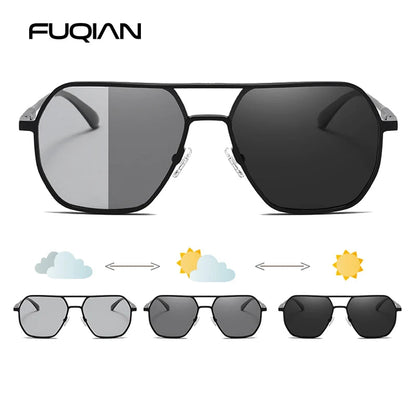 Lunettes de Soleil Photochromiques de Luxe – Polarisées & Anti-Éblouissement – Unisexe UV400🚚 Livraison rapide en 8 à 12 jours ouvrés depuis la France FelizShop
