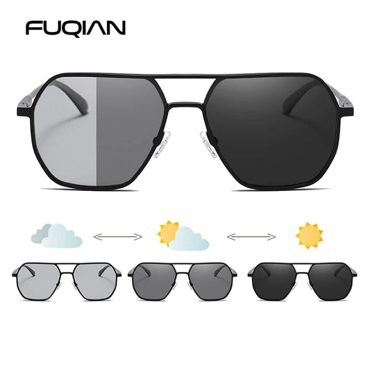 Lunettes de Soleil Photochromiques de Luxe – Polarisées & Anti-Éblouissement – Unisexe UV400🚚 Livraison rapide en 8 à 12 jours ouvrés depuis la France FelizShop