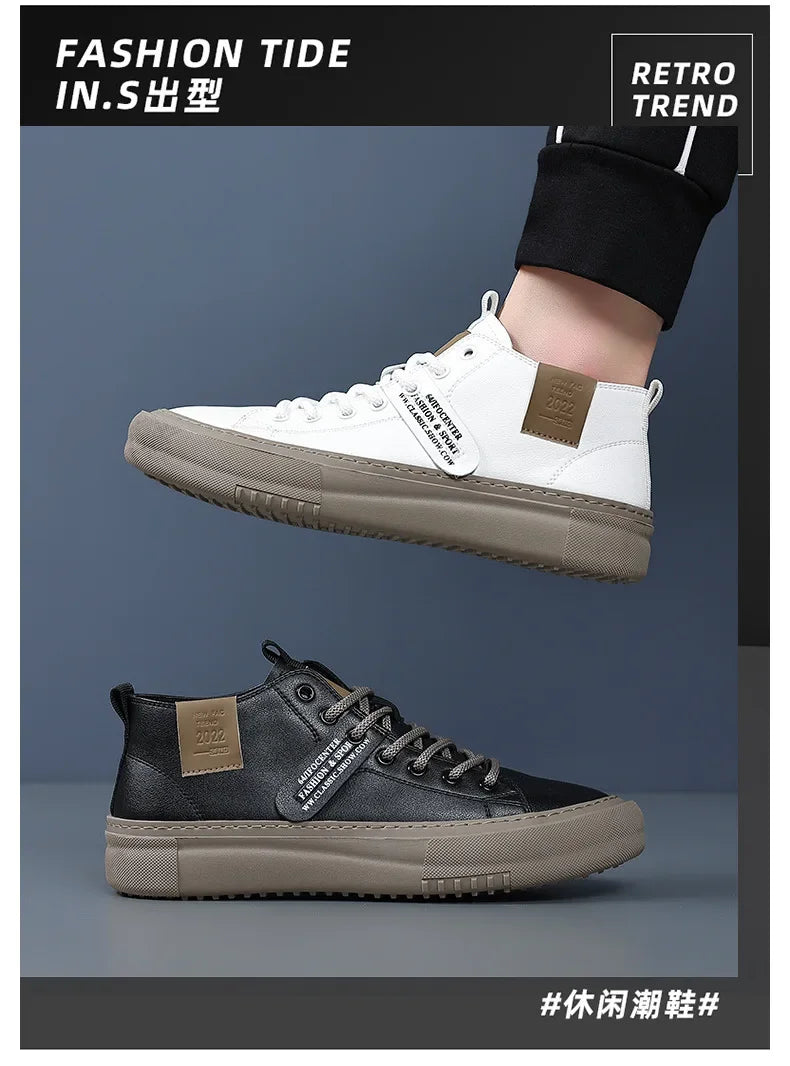 Sneakers Homme 2024 – Chaussures en Cuir Haut de Gamme à Lacets | Style Luxe & Semelle Rehaussante
🚚 Livraison rapide en 8 à 12 jours ouvrés depuis la France FelizShop