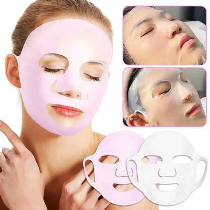Masque Couvre-Visage en Silicone 3D – Réutilisable avec Attache Oreilles – Pour Booster l’Hydratation & les Soins🚚 Livraison rapide en 8 à 12 jours ouvrés depuis la France FelizShop