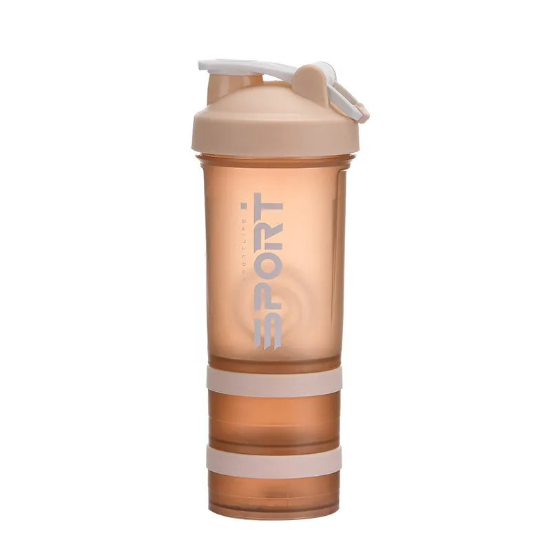 Gourde de sport 500 ml à 3 compartiments — Shaker à protéines, bouteille portable pour extérieur et voyage, anti-fuite, plastique sans BPA
🚚 Livraison rapide en 8 à 12 jours ouvrés depuis la France FelizShop