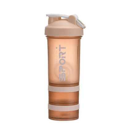 Gourde de sport 500 ml à 3 compartiments — Shaker à protéines, bouteille portable pour extérieur et voyage, anti-fuite, plastique sans BPA
🚚 Livraison rapide en 8 à 12 jours ouvrés depuis la France FelizShop