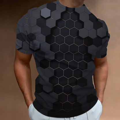 T-shirt Homme  – Motif Géométrique 3D | Oversize & Décontracté
Tailles : M à XXL – coupe loose oversize
Matière : coton doux et respirant
Style : imprimé 3D géométrique, look rétro et casual 🚚 Livraison rapi FelizShop