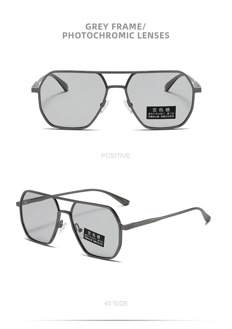 Lunettes de Soleil Photochromiques de Luxe – Polarisées & Anti-Éblouissement – Unisexe UV400🚚 Livraison rapide en 8 à 12 jours ouvrés depuis la France FelizShop