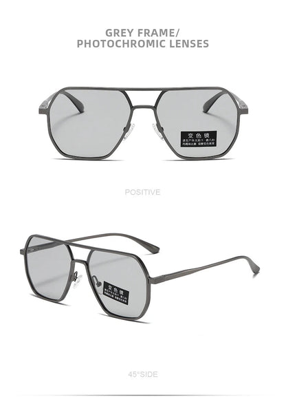 Lunettes de Soleil Photochromiques de Luxe – Polarisées & Anti-Éblouissement – Unisexe UV400🚚 Livraison rapide en 8 à 12 jours ouvrés depuis la France FelizShop