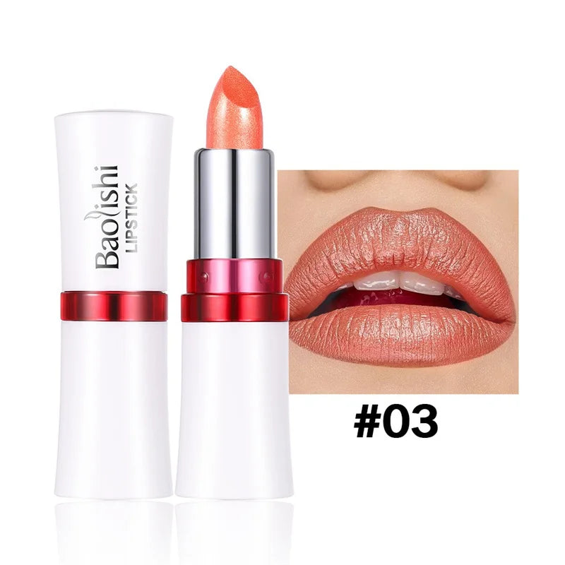 Rouge à Lèvres Pailleté Métallique – 12 Couleurs Intenses | Fini Brillant Nacré, Longue Tenue & Facile à Appliquer🚚 Livraison rapide FelizShop