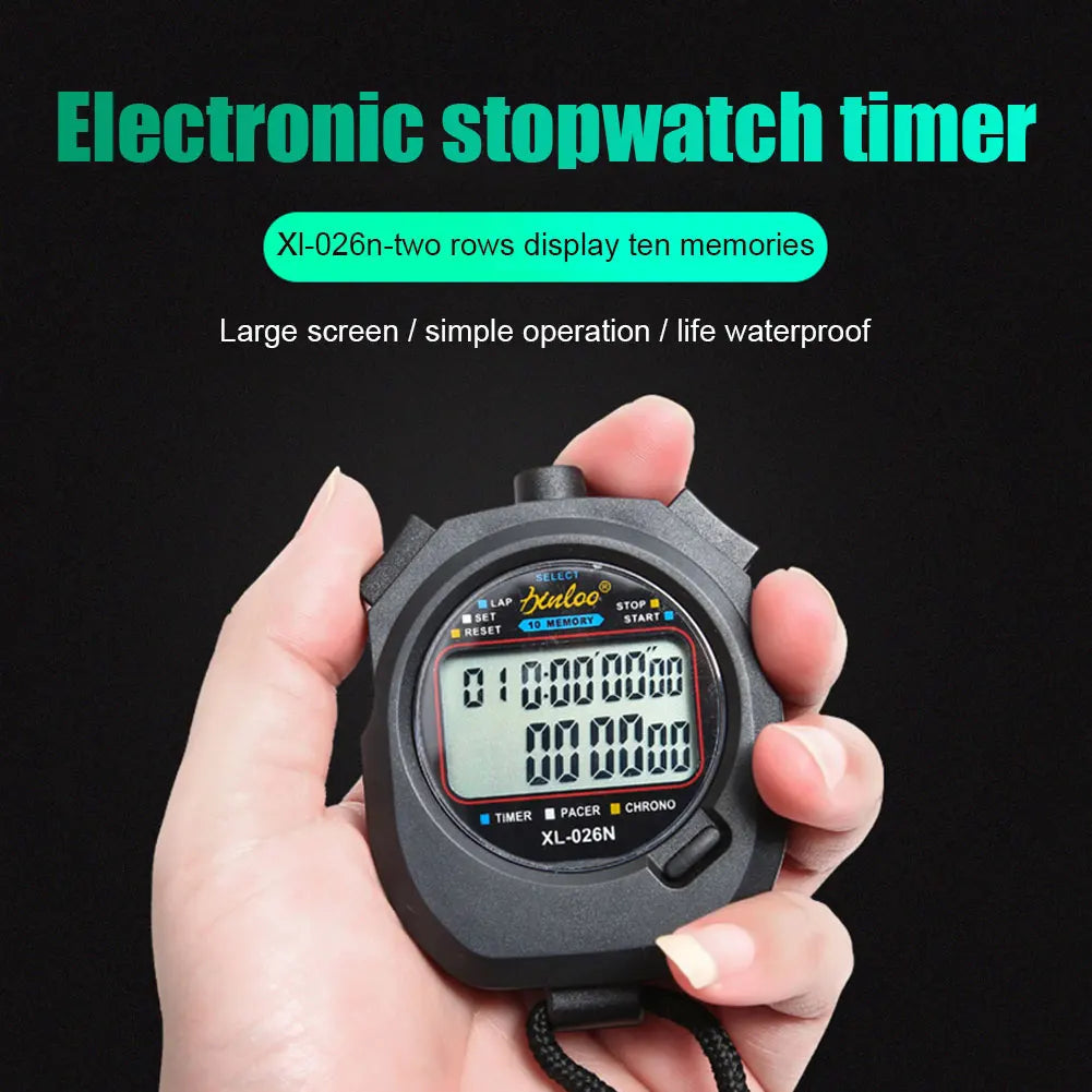 Chronomètre sportif multifonction étanche — Chronomètre électronique avec grand écran — Pour coachs, natation, course et entraînement🚚 Livraison rapide en 8 à 12 jours ouvrés depuis la France FelizShop