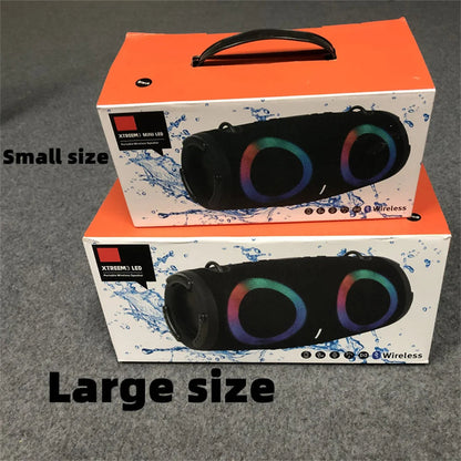 Enceinte Bluetooth Portable Étanche 100W – Son Puissant avec Lumières RGB Colorées, Subwoofer Sans Fil, Stéréo 360° Surround, TWS & Radio FM  🚚 Livraison rapide en 8 à 12 jours ouvrés depuis la France ou nos entr FelizShop