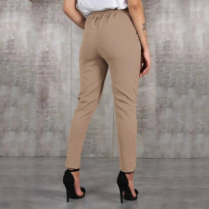 Pantalon femme 2024 – Pantalon slim décontracté en chiffon léger, taille haute, idéal pour le printemps, l’été et l’automne. Disponible en noir, kaki et vert.🚚Livraison gratuite rapide et sécurisé FR FelizShop