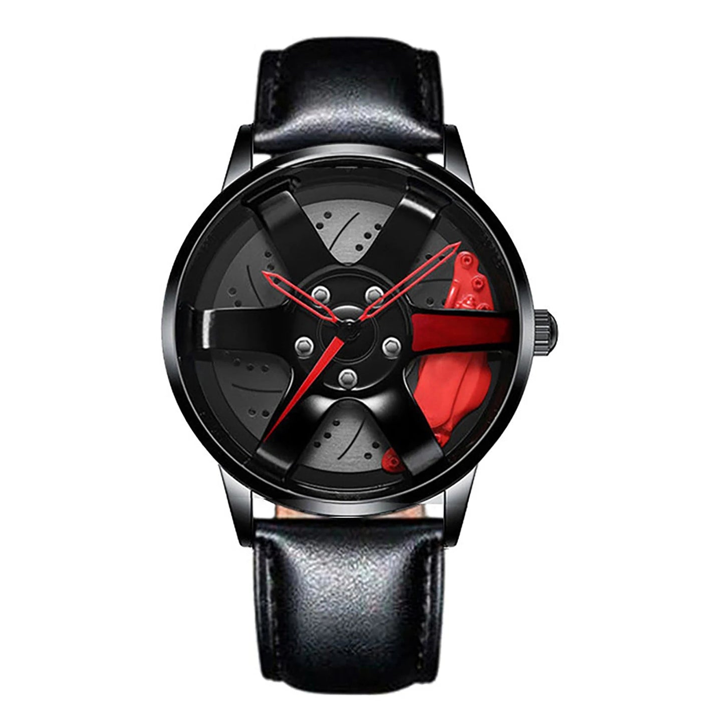 Montre Homme Sport Luxe – Quartz Acier Inoxydable Design Jante de Voiture FelizShop