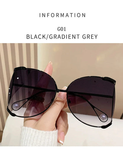 sunglasses Women 2024 Vacation Luxury Oversized Fashion Glasses Sunscreen Luxe Femme Lentes De Sol Mujer Lunette Soleil Femme 🚚 Livraison rapide en 8 à 12 jours ouvrés depuis la France FelizShop