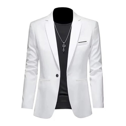 Veste de Costume Homme Tendance – Coupe Slim & Décontractée | Non Froissable, Bouton Unique🚚 Livraison rapide en 8 à 12 jours ouvrés depuis la France FelizShop