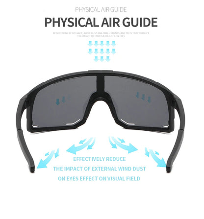 Lunettes de Cyclisme Polarisées – Anti-UV & Coupe-Vent – Pour Sport, Route & VTT🚚 Livraison rapide en 8 à 12 jours ouvrés depuis la France FelizShop