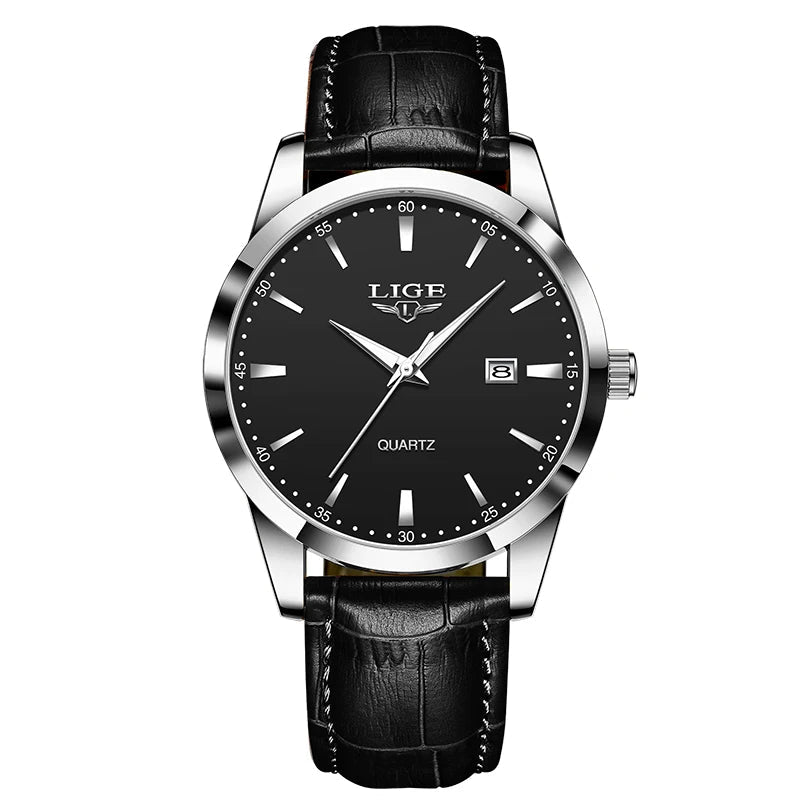 Montre Homme LIGE – Bracelet Cuir Marron – Chronographe Sport & Élégance🚚 Livraison rapide en 8 à 12 jours ouvrés depuis la France FelizShop