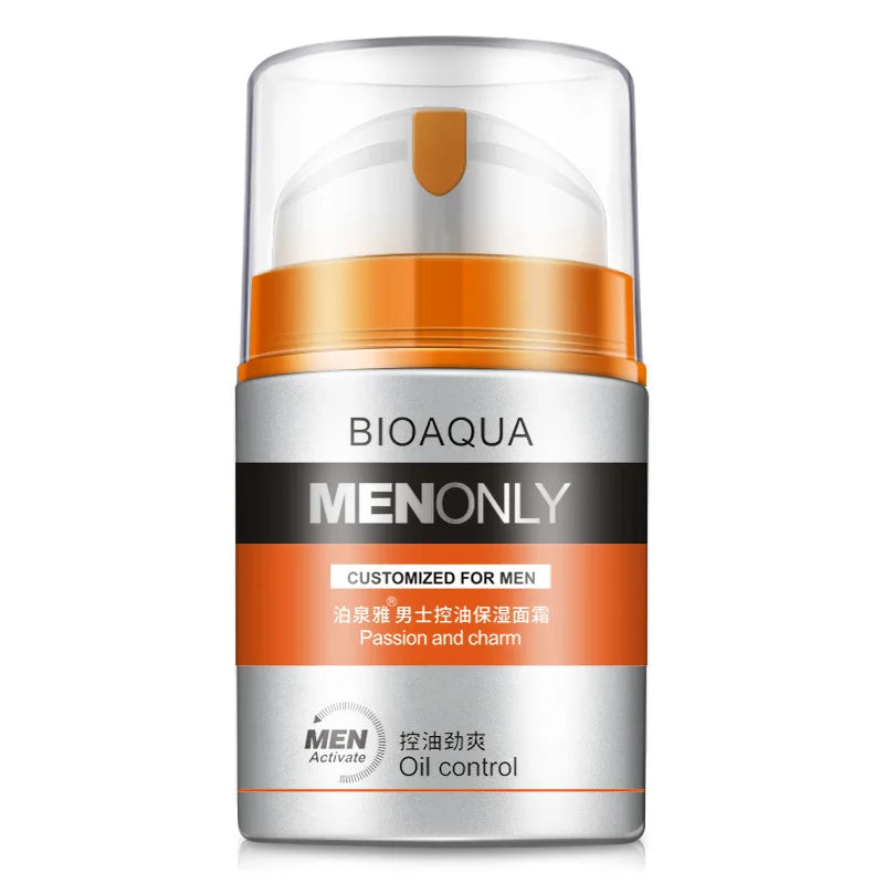 BIOAQUA Crème Hydratante Homme – Soin Visage Jour 50g | Anti-brillance, Raffermissante & Hydratation Intense🚚 Livraison rapide en France FelizShop