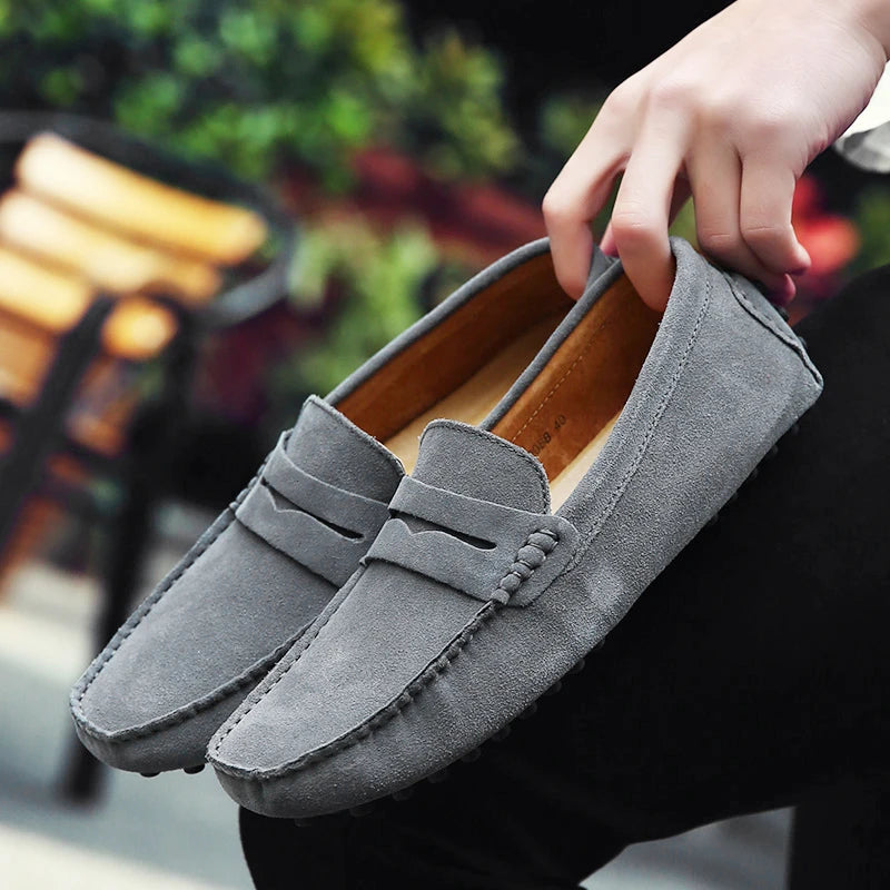 Chaussures homme 38–50 – Chaussures décontractées en cuir véritable – Mocassins tendance pour homme – Slip-on, chaussures plates pour conduite🚚 Livraison rapide en 8 à 12 jours ouvrés depuis la France FelizShop