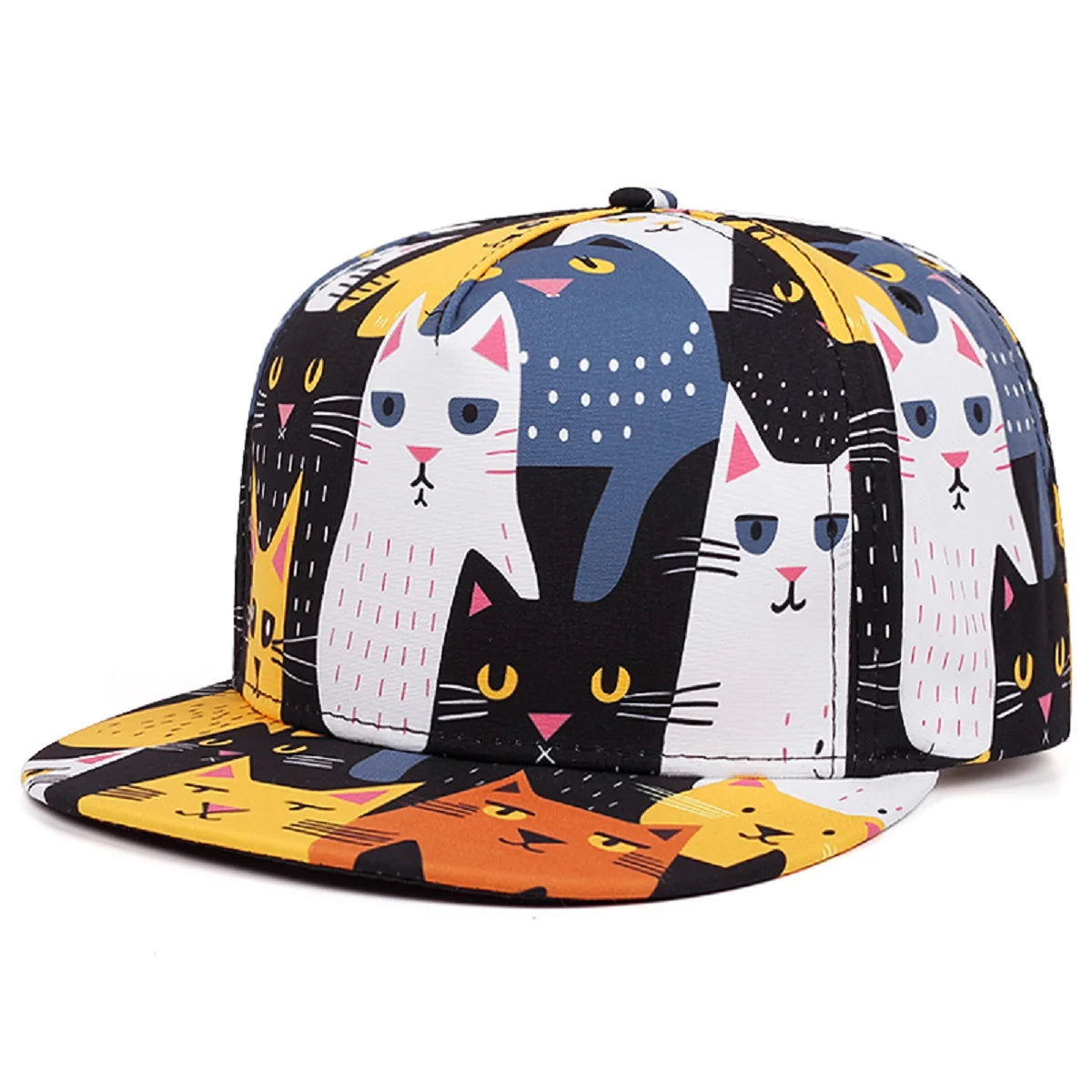 Men's Lion Animal Cartoon Printing Baseball Hat Hip Hop Fashion Women's Snapback hat Leisure Sports Button Hat Adjustable 🚚 Livraison rapide FelizShop