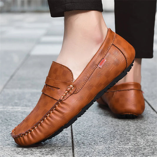 Mocassins Homme Cuir – Chaussures Décontractées à Enfiler | Loafers Style Bateau Haut de Gamme (Taille 38 à 47)🚚 Livraison rapide en 8 à 12 jours ouvrés depuis la France FelizShop