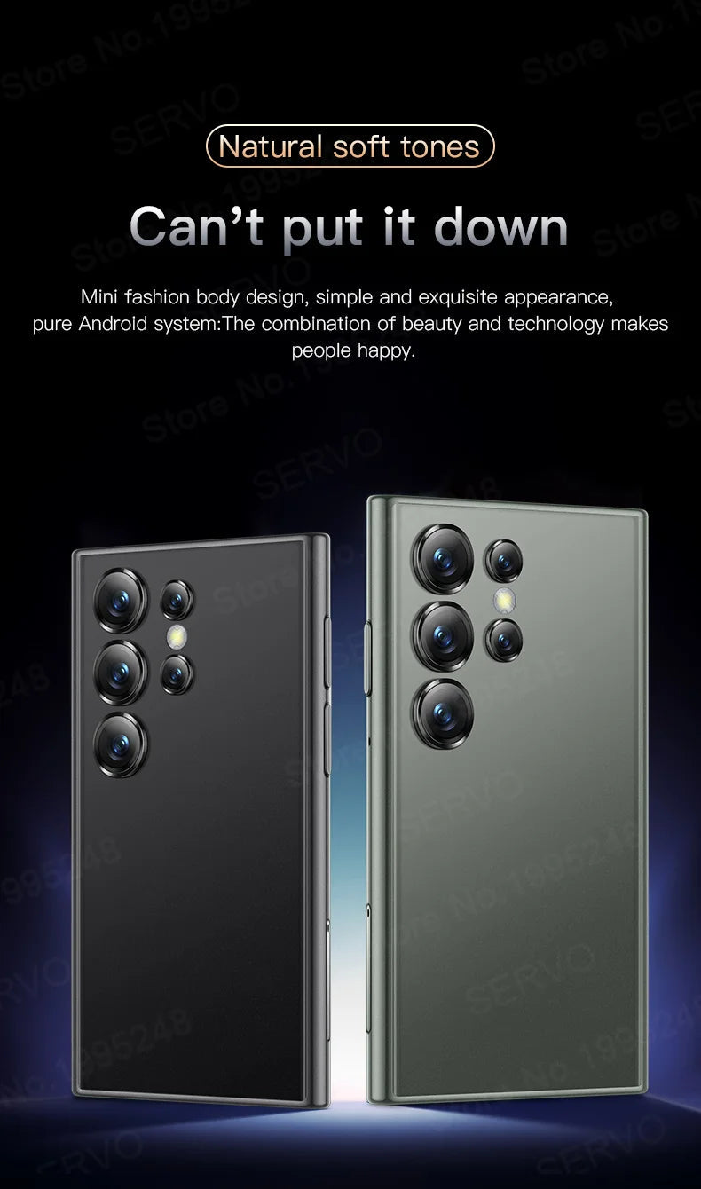 Smartphone mini original SERVO S24 – Téléphone portable 4G Android 10.0 avec reconnaissance faciale, GPS, écran 3", 2 Go RAM / 16 Go ROM, batterie 2000 mAh.🚚Livraison gratuite rapide et sécurisé FR FelizShop