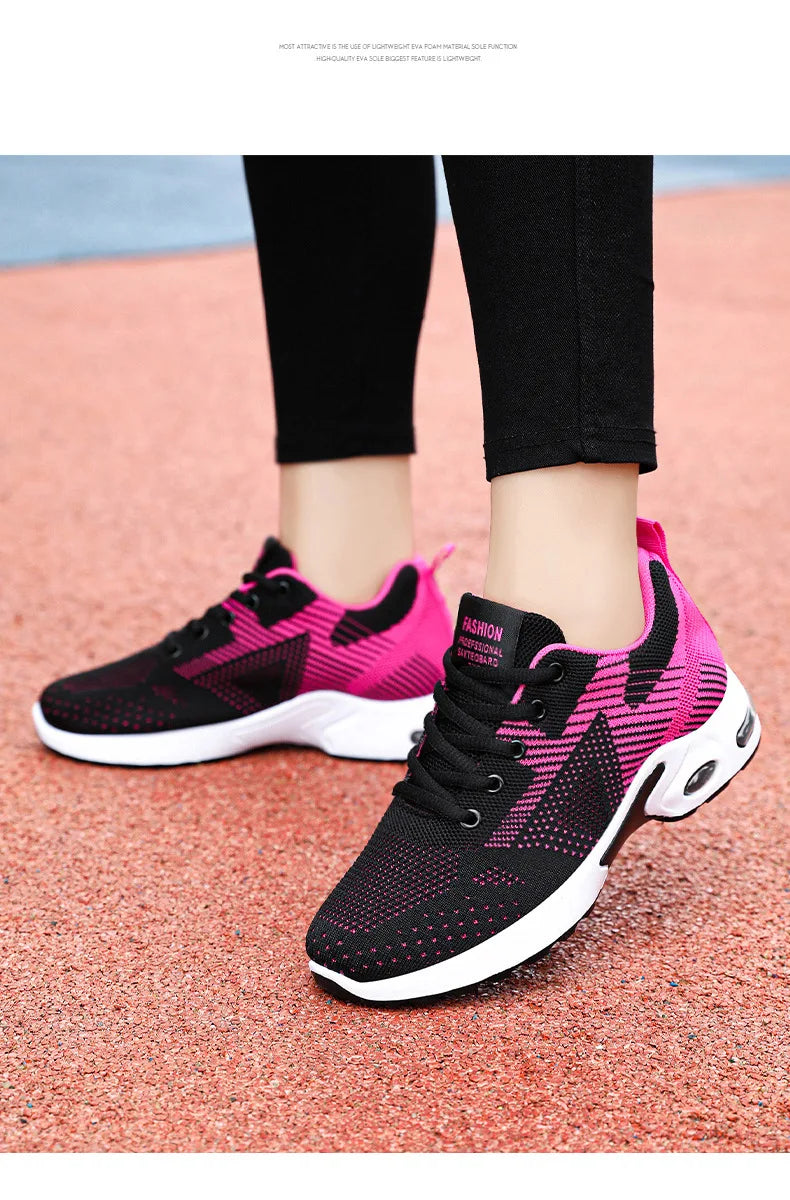 Baskets de Running Femme 2025 – Chaussures de Sport Respirantes à Coussin d’Air | Confort & Grandes Tailles🚚 Livraison rapide en 8 à 12 jours ouvrés depuis la France FelizShop