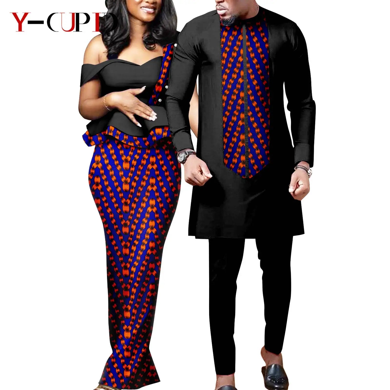 Tenue Africaine Couple – Robe Femme & Ensemble Homme FelizShop