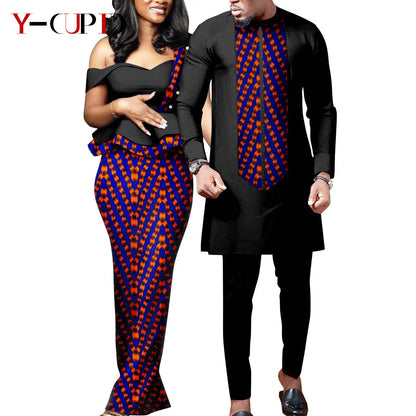Tenue Africaine Couple – Robe Femme & Ensemble Homme FelizShop