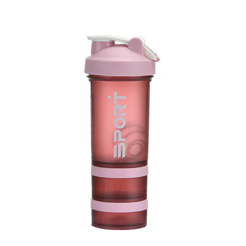 Gourde de sport 500 ml à 3 compartiments — Shaker à protéines, bouteille portable pour extérieur et voyage, anti-fuite, plastique sans BPA
🚚 Livraison rapide en 8 à 12 jours ouvrés depuis la France FelizShop
