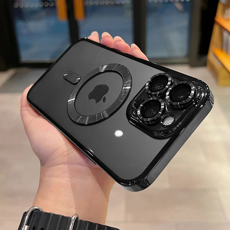 Coque Transparente Magnétique Luxe – iPhone 11 à 16 Pro Max | Compatible MagSafe & Anti-Choc🚚 Livraison rapide en 8 à 12 jours ouvrés depuis la France FelizShop