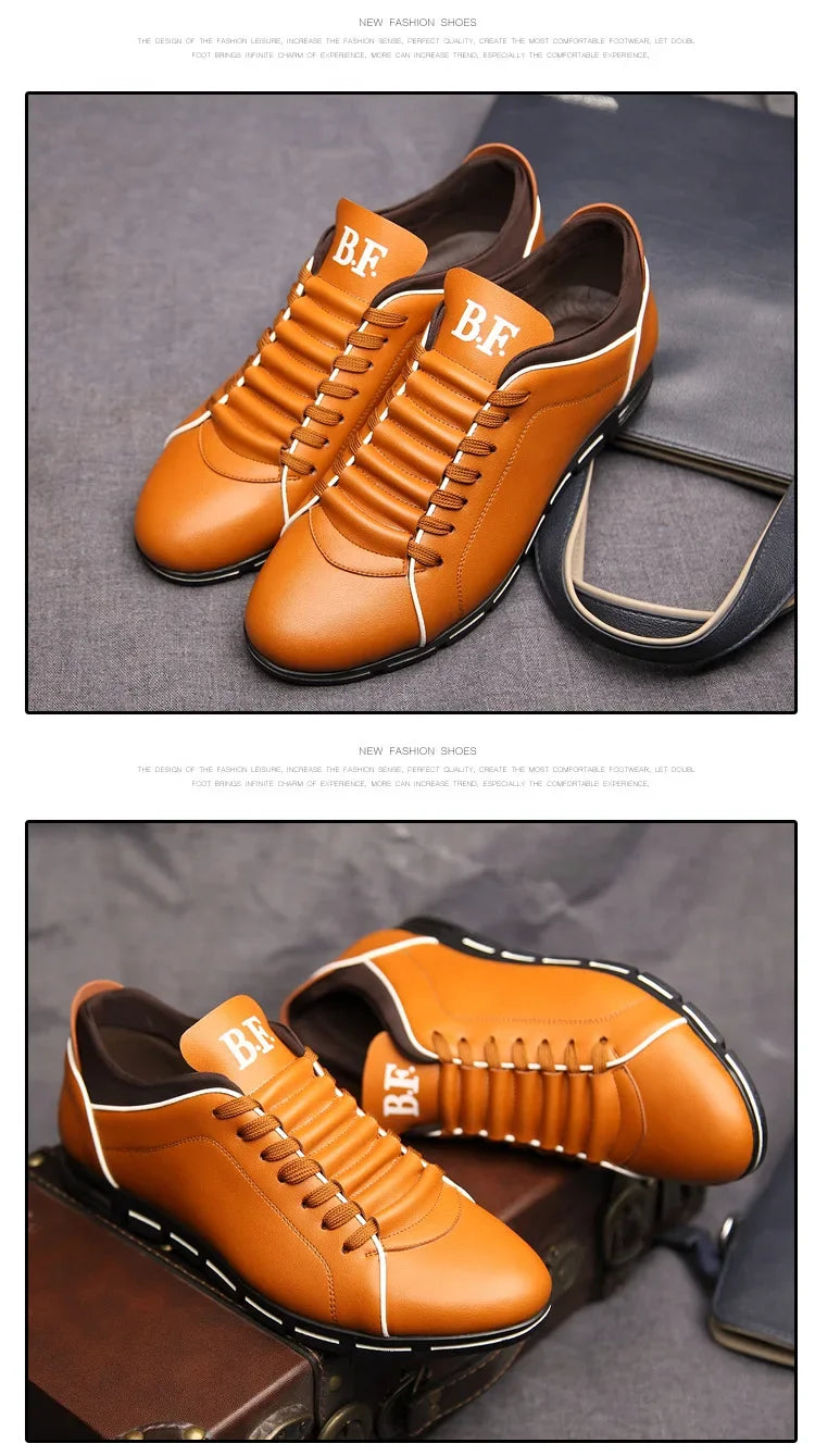 Chaussures casual pour homme — Nouveau style britannique élégant — Chaussures plates confortables et résistantes, pour toutes saisons, banquets ou usage quotidien🚚 Livraison rapide en 8 à 12 jours ouvrés depuis la FelizShop