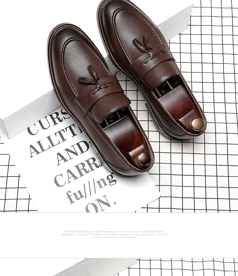 Chaussures pour homme en cuir véritable — Oxford de haute qualité — Sneakers outdoor style italien — Noires — Design élégant pour bureau, jogging ou tenue habillée🚚 Livraison rapide FelizShop