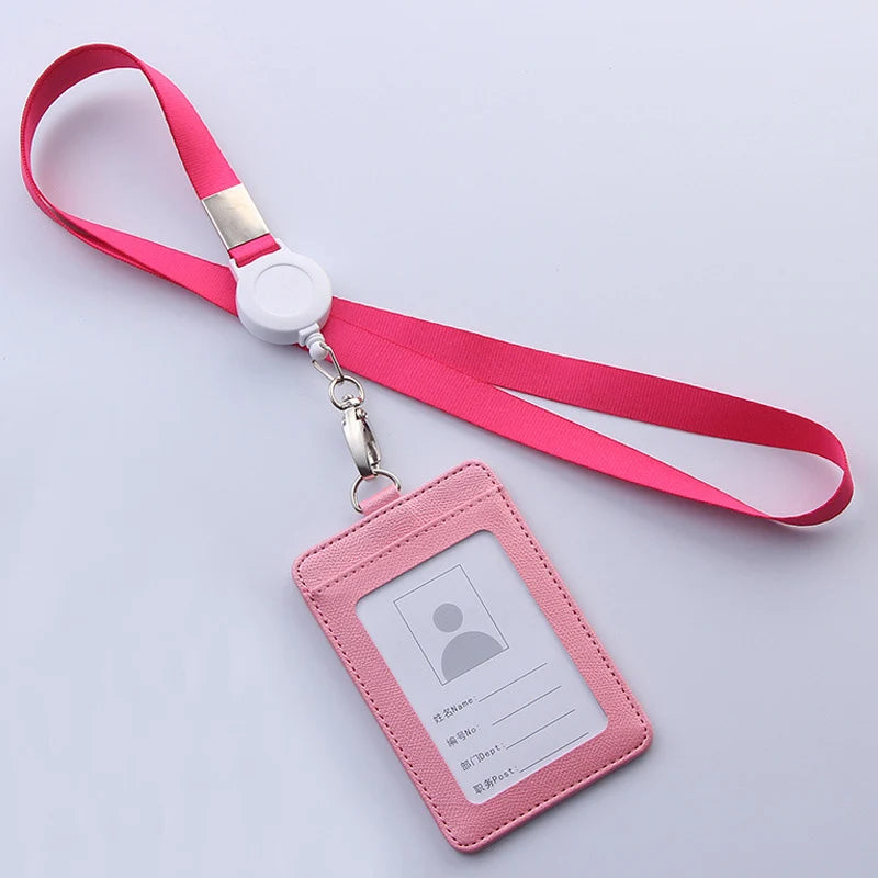 Multifunctional Retractable Lanyard Card Holder PU Badges Set For ID Name Card Business Name Tag Student ID Card Neck Rope
🚚Livraison gratuite rapide et sécurisé FR FelizShop