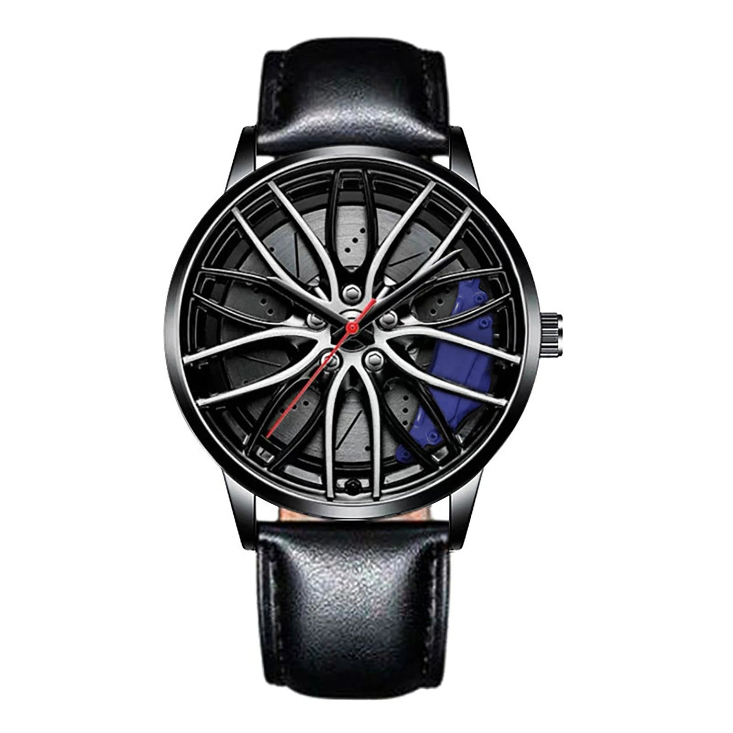 Montre Homme Sport Luxe – Quartz Acier Inoxydable Design Jante de Voiture FelizShop