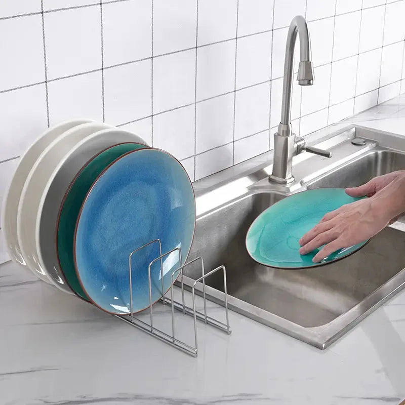 Égouttoir Assiettes Inox – Support de Vaisselle Multifonction | Organisateur Cuisine pour Couvercles, Bols & Ustensiles
Livraison gratuite et rapide partout en France FelizShop