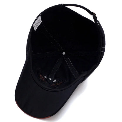 Casquette baseball homme & femme quatre saisons — Broderie aigle — Style coréen tendance — Casquette couple décontractée anti-UV🚚 Livraison rapide FelizShop