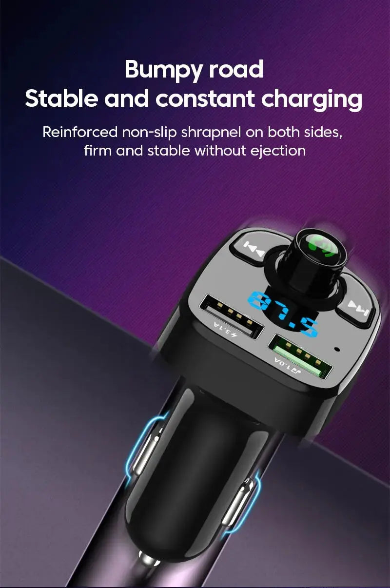 Transmetteur FM Bluetooth 5.0 avec Chargeur Voiture – LED, MP3, Appels Mains Libres & Double USB (QC3.0 + Type-C 🚚 Livraison rapide en 8 à 12 jours ouvrés depuis la France ou nos entrepôts européens 🇫🇷
✨ Suiv FelizShop