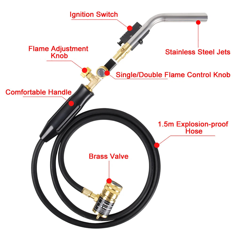 Chalumeau Propane Double Jets 3600℉ avec Allumage Électronique FelizShop