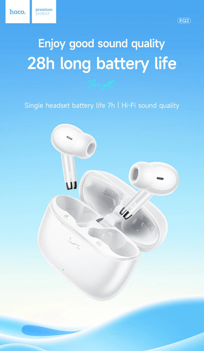 EQ2 Écouteurs Sans Fil TWS – Bluetooth, Étanches & Contrôle Tactile | Micro HD & Appels Clairs🚚 Livraison rapide en 8 à 12 jours ouvrés depuis la France FelizShop