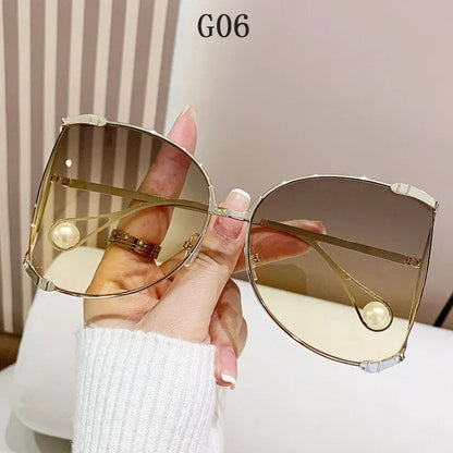 sunglasses Women 2024 Vacation Luxury Oversized Fashion Glasses Sunscreen Luxe Femme Lentes De Sol Mujer Lunette Soleil Femme 🚚 Livraison rapide en 8 à 12 jours ouvrés depuis la France FelizShop