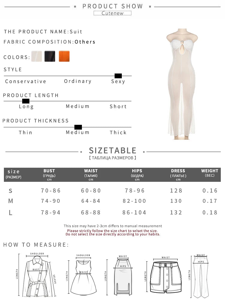 Robe longue en mesh élégante Nibber pour femmes — Mode sexy transparente — Robe maxi pour soirée, fête, streetwear — Nouveauté 2023 🚚 Livraison rapide en 8 à 12 jours ouvrés depuis la France FelizShop