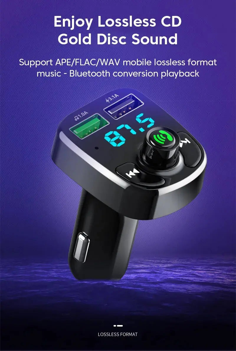 Transmetteur FM Bluetooth 5.0 avec Chargeur Voiture – LED, MP3, Appels Mains Libres & Double USB (QC3.0 + Type-C 🚚 Livraison rapide en 8 à 12 jours ouvrés depuis la France ou nos entrepôts européens 🇫🇷
✨ Suiv FelizShop