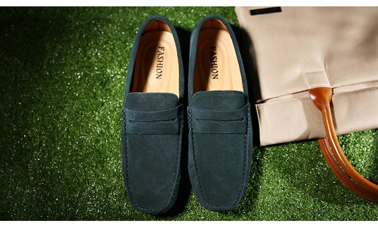 Chaussures homme 38–50 – Chaussures décontractées en cuir véritable – Mocassins tendance pour homme – Slip-on, chaussures plates pour conduite🚚 Livraison rapide en 8 à 12 jours ouvrés depuis la France FelizShop