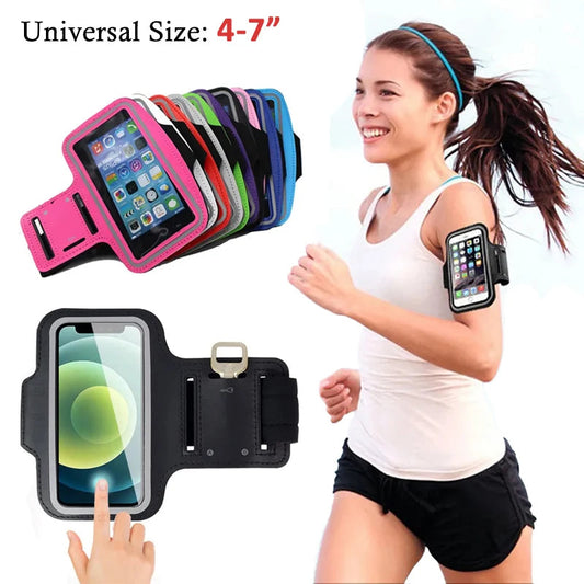 Brassard téléphone portable sport en extérieur — Support smartphone universel pour gym, course — Pochette brassard pour téléphones 4 à 7 pouces🚚 Livraison rapide en 8 à 12 jours ouvrés depuis la France FelizShop