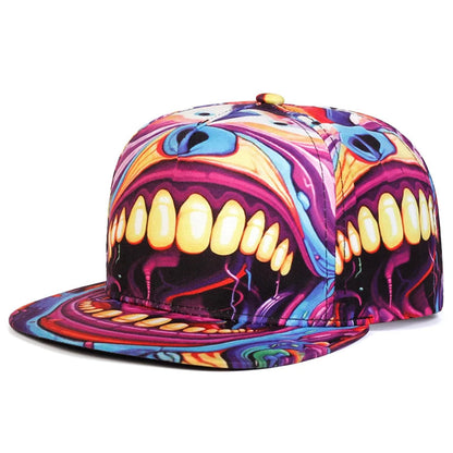 Men's Lion Animal Cartoon Printing Baseball Hat Hip Hop Fashion Women's Snapback hat Leisure Sports Button Hat Adjustable 🚚 Livraison rapide FelizShop