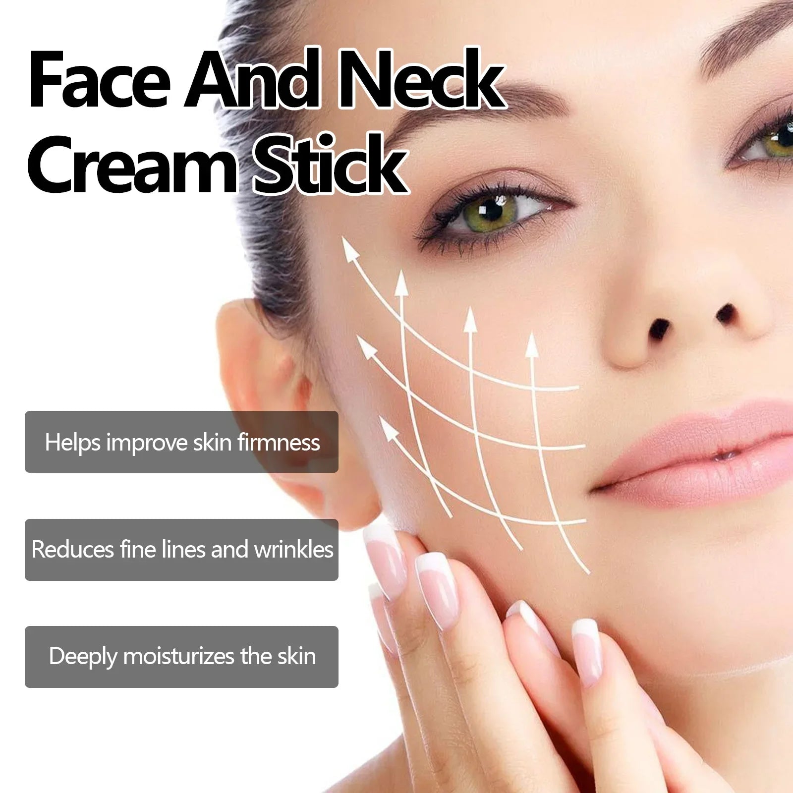 Stick Crème Visage & Cou au Curcuma – Raffermissant, Éclaircissant & Hydratant | Anti-Rides & Anti-Lignes du Cou🚚 Livraison rapide FelizShop