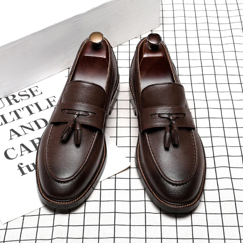 Chaussures pour homme en cuir véritable — Oxford de haute qualité — Sneakers outdoor style italien — Noires — Design élégant pour bureau, jogging ou tenue habillée🚚 Livraison rapide FelizShop